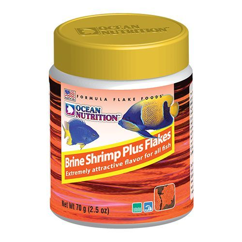 Ocean Nutrition Brine Shrimp Plus Flake 34g - High-Protein Food for Marine Fish