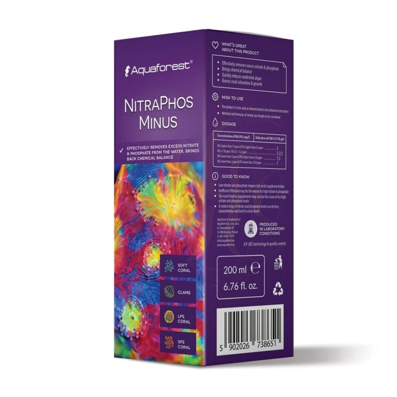 Aquaforest AF NitraPhos Minus 200ml – Nitrate & Phosphate Remover for Reef Aquariums