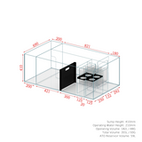 Cade Aquariums S2 Peninsula Aquarium 1800 Marine System