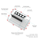 CADE Reef S2 1500 Rimless Saltwater Aquarium - 540L with Twin Intake Weir