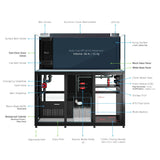 CADE Reef S2 1500 Rimless Saltwater Aquarium - 540L with Twin Intake Weir