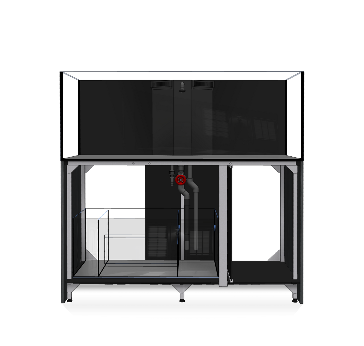 D-D Aqua Pro Reef Aquarium 1500 Aquaframe (Alu Frame)