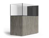 D-D Aqua-Pro Reef Peninsula 1350P – 561L Low Iron Glass Marine Aquarium with Aluminium Cabinet
