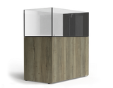 D-D Aqua-Pro Reef Peninsula 1350P – 561L Low Iron Glass Marine Aquarium with Aluminium Cabinet
