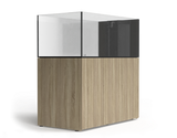 D-D Aqua-Pro Reef Peninsula 1350P – 561L Low Iron Glass Marine Aquarium with Aluminium Cabinet