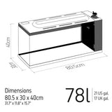 TMC FIRST WAVE 78L AQUARIUM SET + FREE HEATER