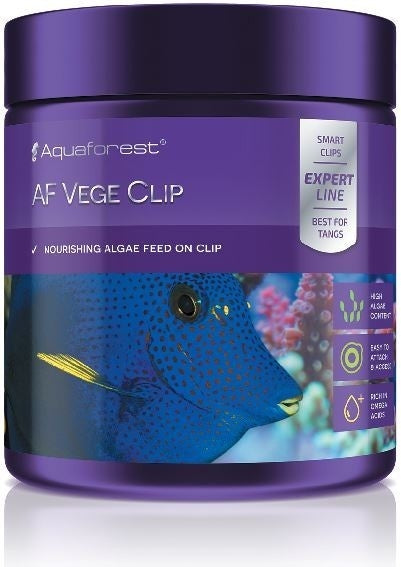 Aquaforest Vege Clip 100g – Algae-Based Marine Fish Food with Feeding Clip