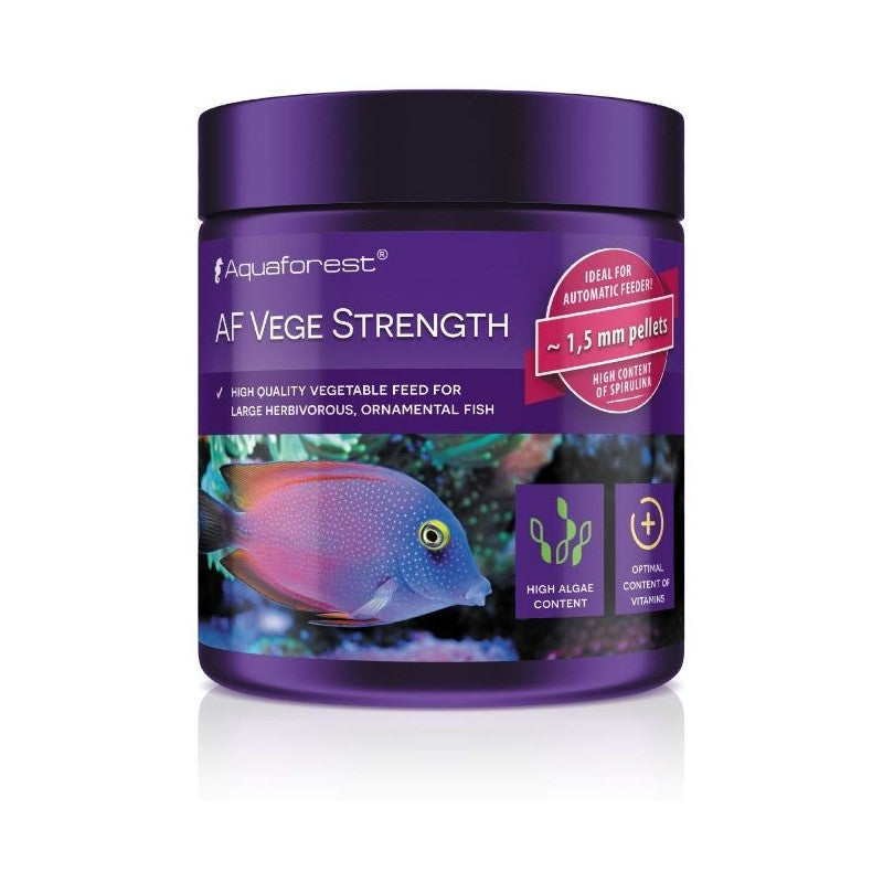 Aquaforest Vege Strength 120g – Spirulina Fish Food for Large Herbivorous Marine Fish