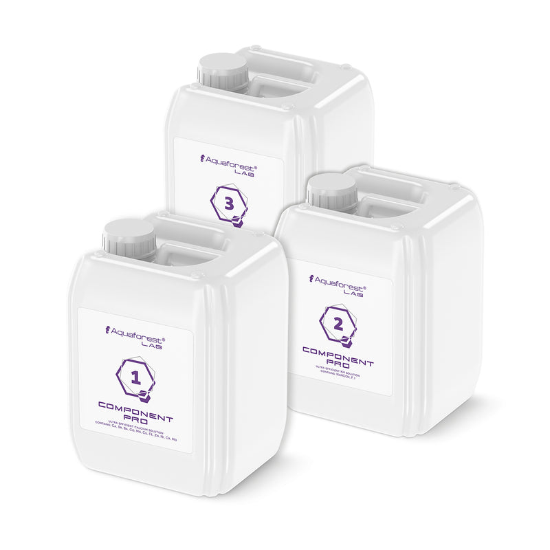 Aquaforest Component Pro 123 (3x5L) – 3-Part Reef Dosing & Mineral Supplement System