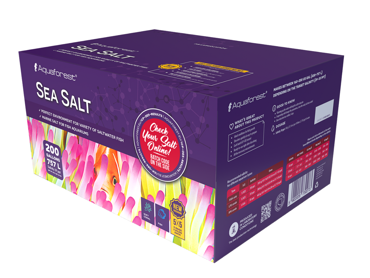 Aquaforest Sea Salt 25kg Box – Synthetic Marine Aquarium Salt Mix