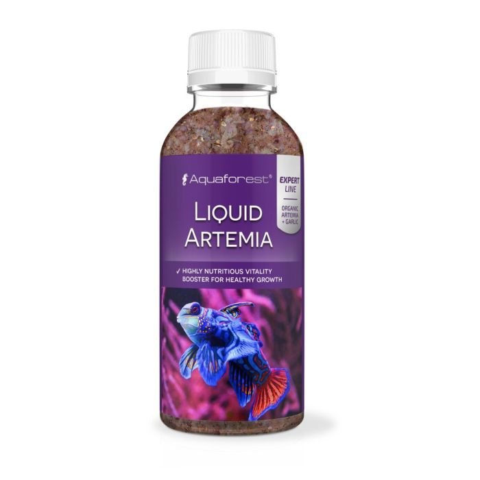 Aquaforest Liquid Artemia 125ml – Natural Marine Fish Food with Garlic Extract