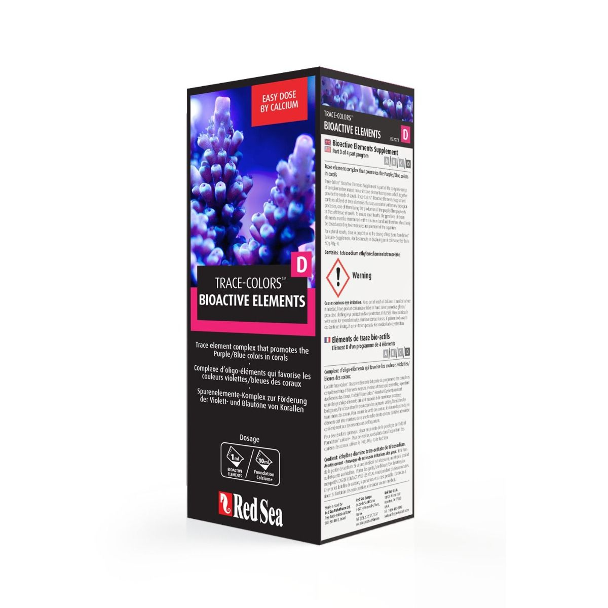 Red Sea Trace Colours D — Essential Bioactive Elements for Coral Health