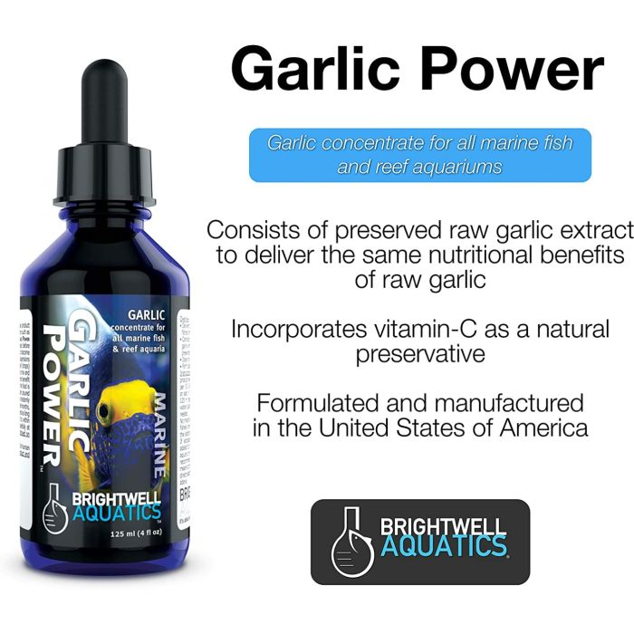 Brightwell Aquatics Garlic Power 30ml | Marine Fish Garlic Concentrate