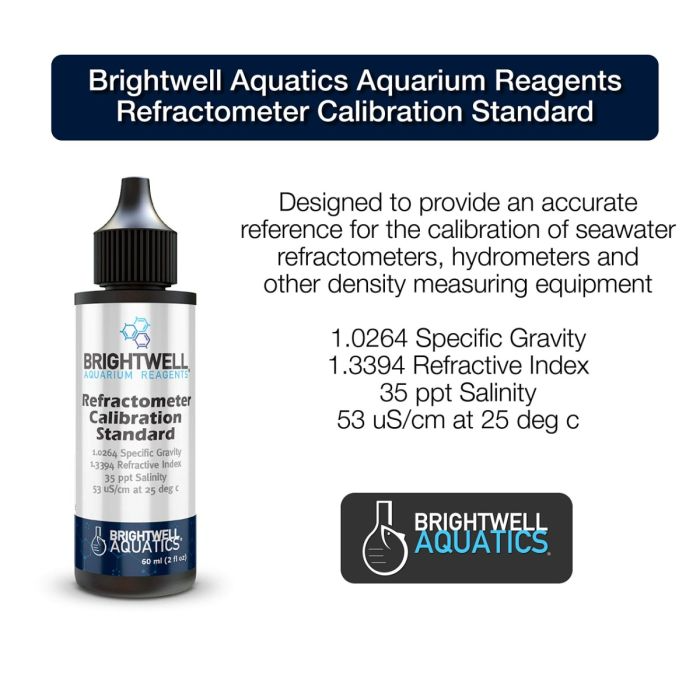 Brightwell Aquatics Refractometer Calibration Standard - 60ml | 35 PPT