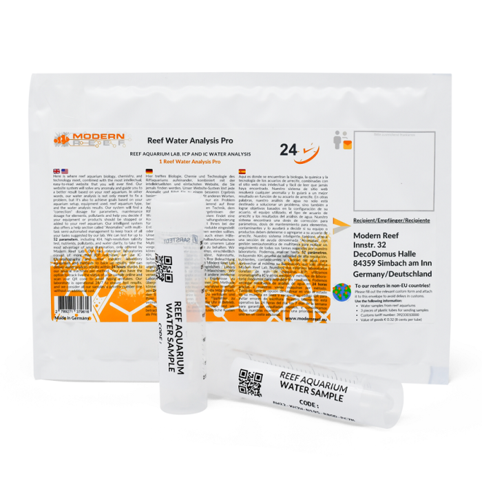 Modern Reef Water Analysis Pro – 52 Reef Parameters Analysis for Saltwater Aquariums