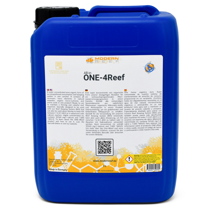 Modern Reef ONE-4Reef 5L – All-in-One Organic Dosing for Reef Aquariums
