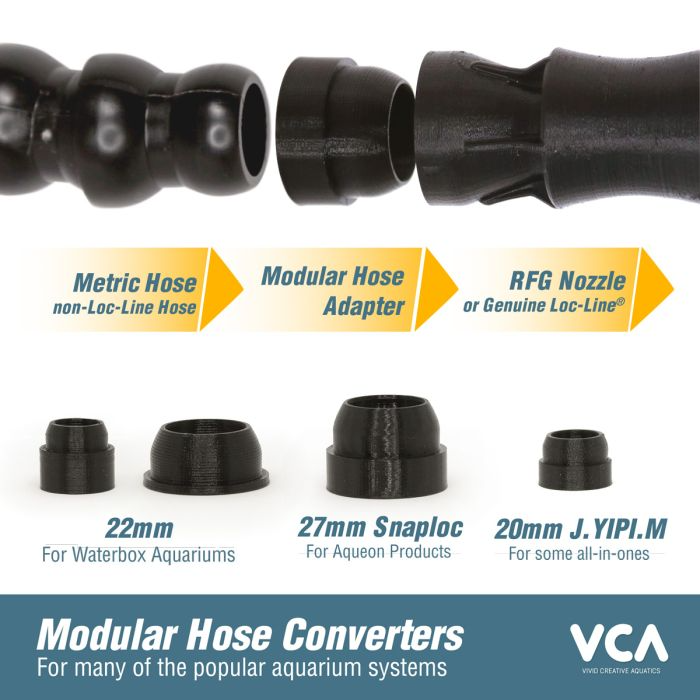 VCA 22mm to 1/2 Inch VCA Adaptor (Fits EA / WB) – Convert to 1/2in RFG Nozzle