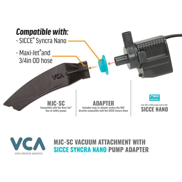 VCA Crevice Tool (Compatible with Sicce Syncra Nano Pump) – Clean Tight Spots