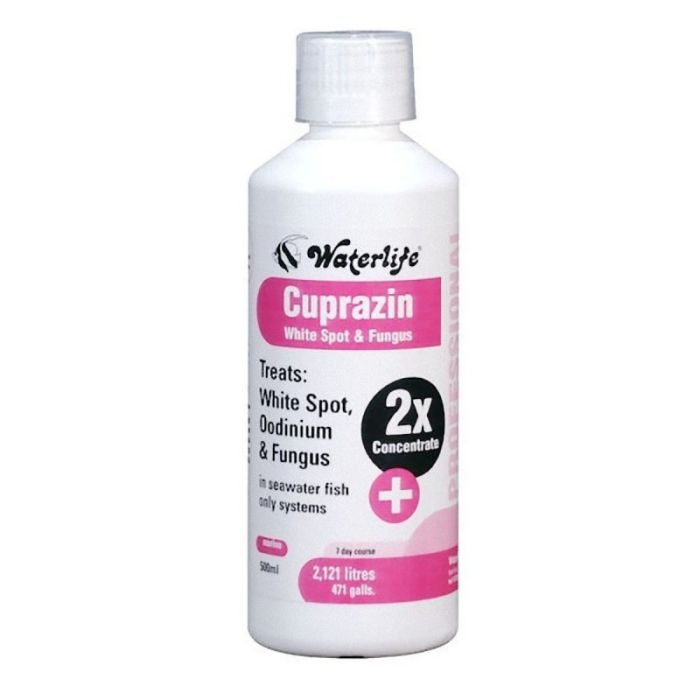 Waterlife Cuprazin 500ml – Marine Treatment for White Spot & Fungal Infections