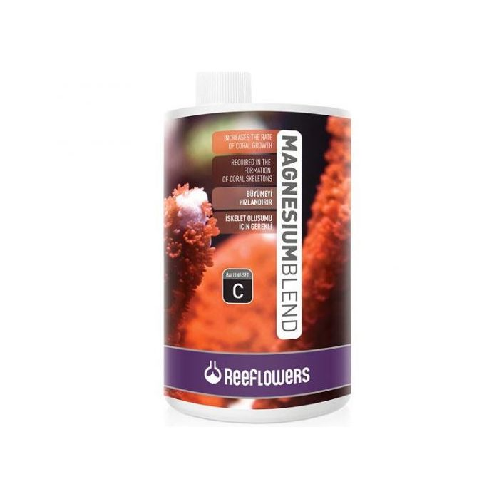 Reeflowers Magnesium Blend 1000ml – High-Density Ionic Magnesium for Corals