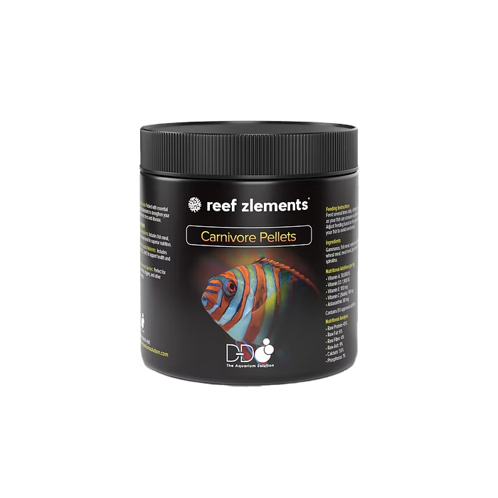 Reef Zlements Carnivore Pellets 100G - High-Protein Marine Fish Food