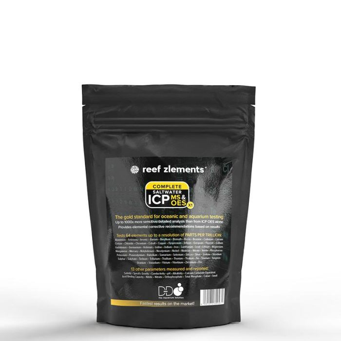 Reef Zlements ICP MS & OES Saltwater Test Single - Precision Water Analysis