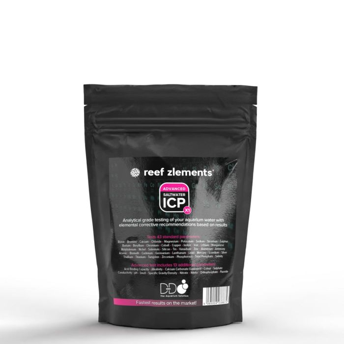 Reef Zlements Advanced Saltwater ICP Test - Comprehensive Water Analysis