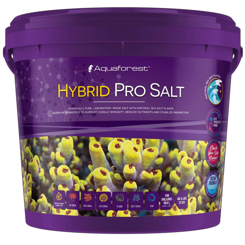 Aquaforest Hybrid Pro Salt 22kg – Premium Probiotic Reef Aquarium Salt Mix