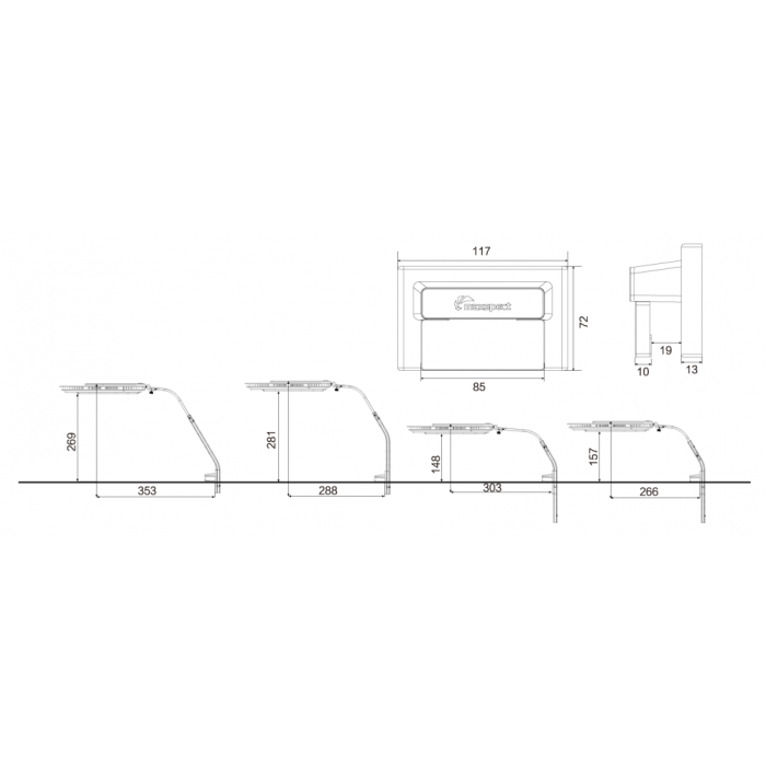 Maxspect Ethereal Infinite E8-230 LED Aquarium Light – 230W, Customizable Lighting