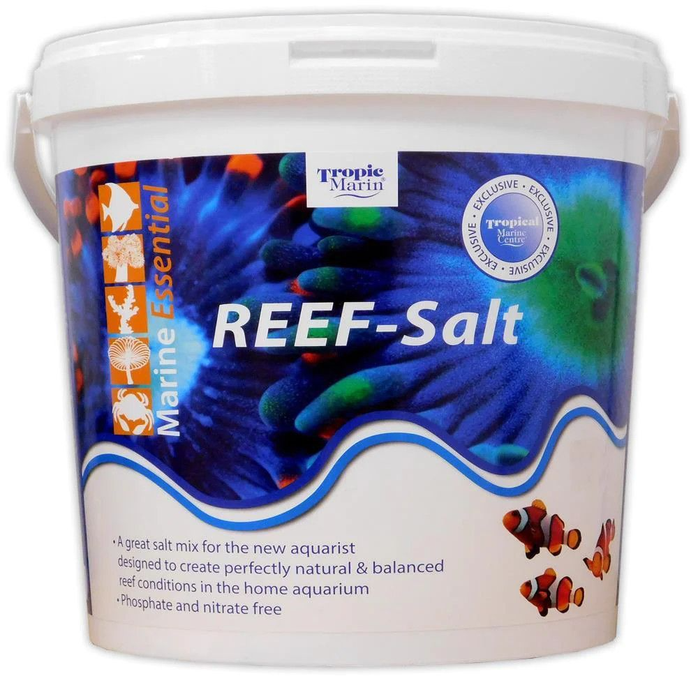 TMC Reef Salt 10kg Bucket - Phosphate & Nitrate Free for Saltwater Aquariums