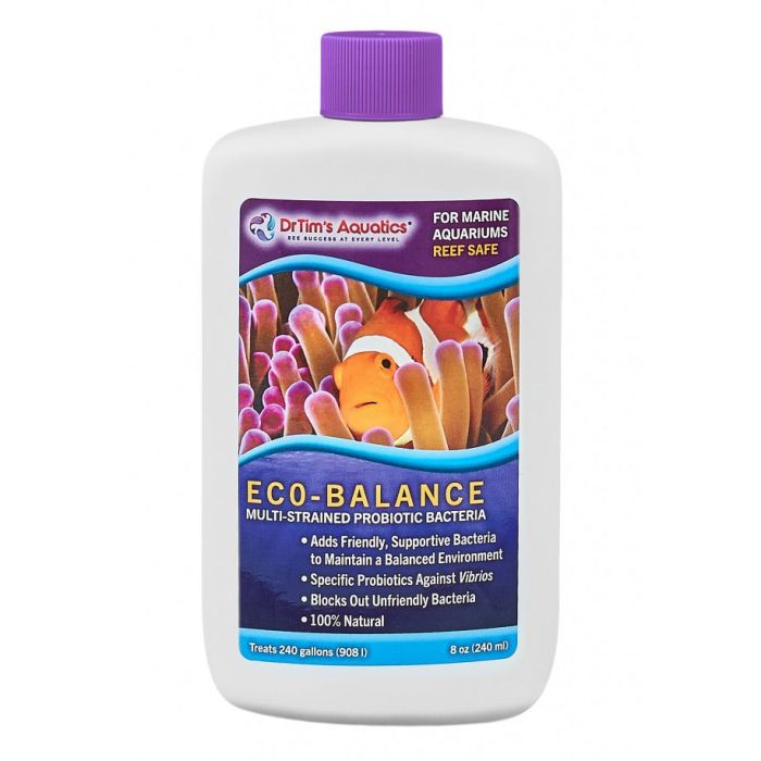 Dr. Tim's Eco-Balance 8oz Marine - Probiotic Aquarium Cleaner & Water Balancer