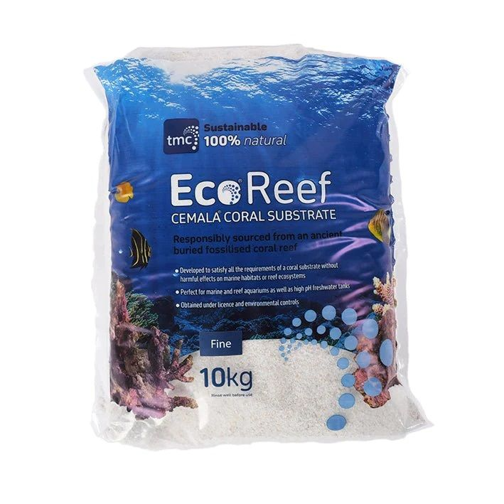 TMC EcoReef Cemala Coral Substrate Fine 10kg — Natural Reef Aquarium Substrate