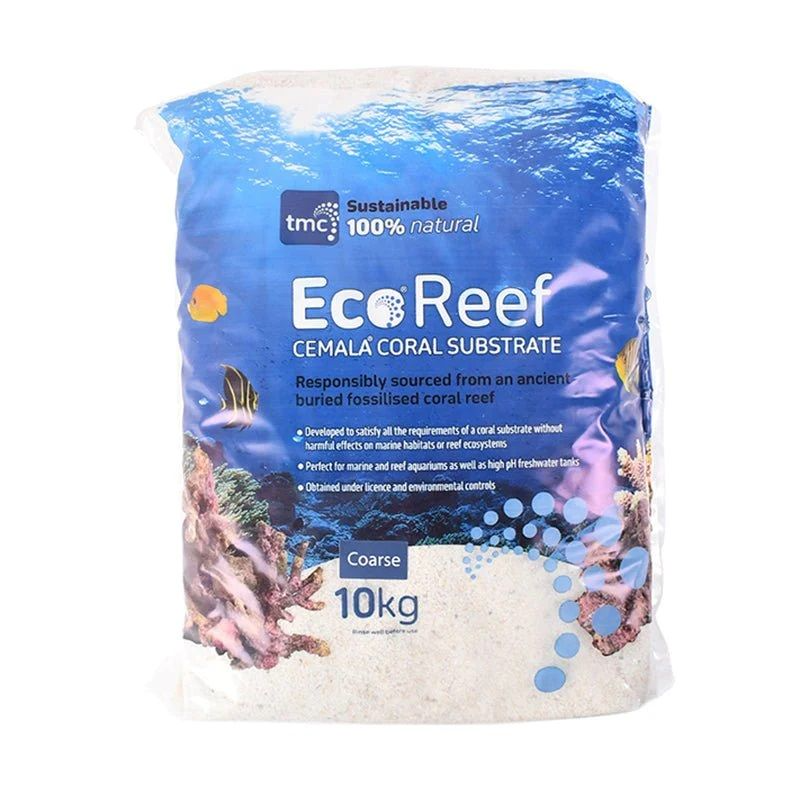 TMC EcoReef Cemala Coral Substrate Coarse 10kg — Natural Reef Aquarium Substrate