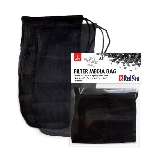 Red Sea Filter Media Bag (Twin Pack) – 25x14cm, Universal Bag for Carbon & Media