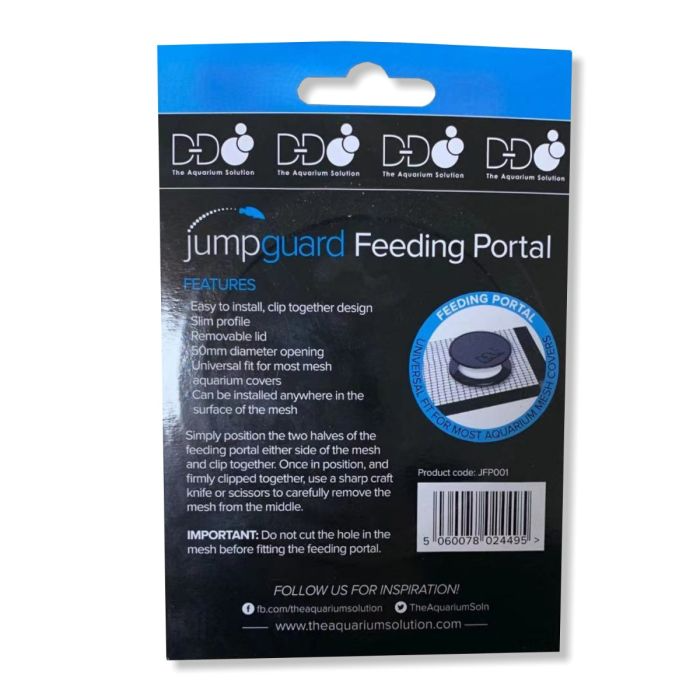 D-D Jumpguard Feeding Portal - Easy Fish Feeding for Mesh Aquarium Covers