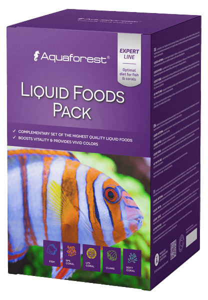 Aquaforest Liquid Foods Pack (4 x 250ml) – Premium Marine Fish & Coral Food Bundle