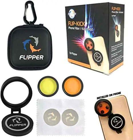 Flipper DeepSee Flip Kick Phone Filter – Aquarium Smartphone Lens & Kickstand