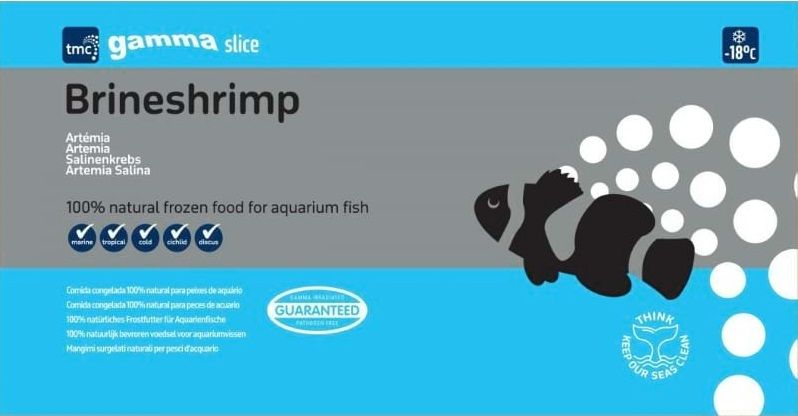 Gamma Slice Brineshrimp Flat Pack 250g – Premium Fish Food for Marine