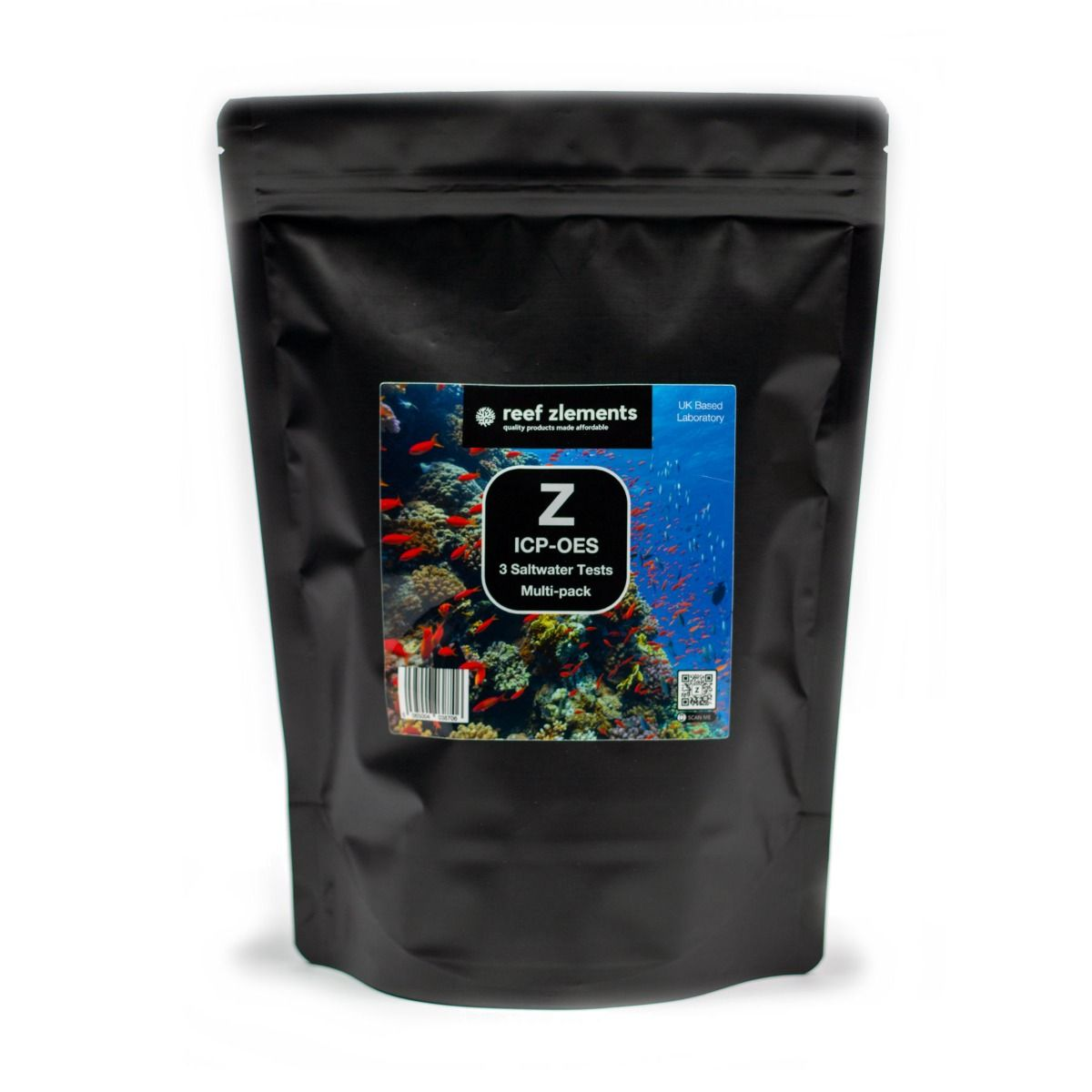 Reef Zlements Saltwater ICP Test 3 Pack + Free RO Test