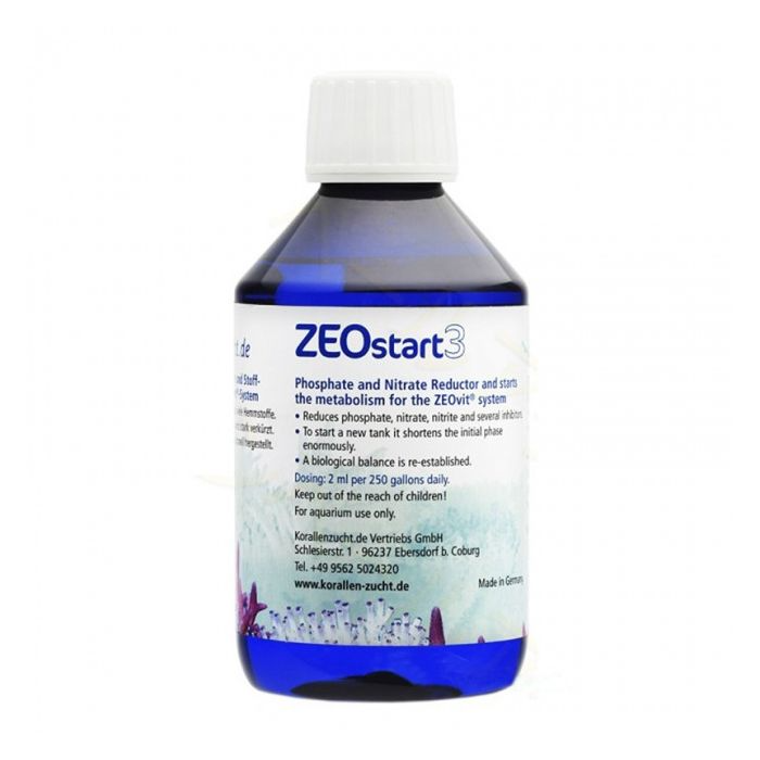 Korallen Zucht ZeoStart 3 250ml – Optimizes Water Parameters & Coral Health