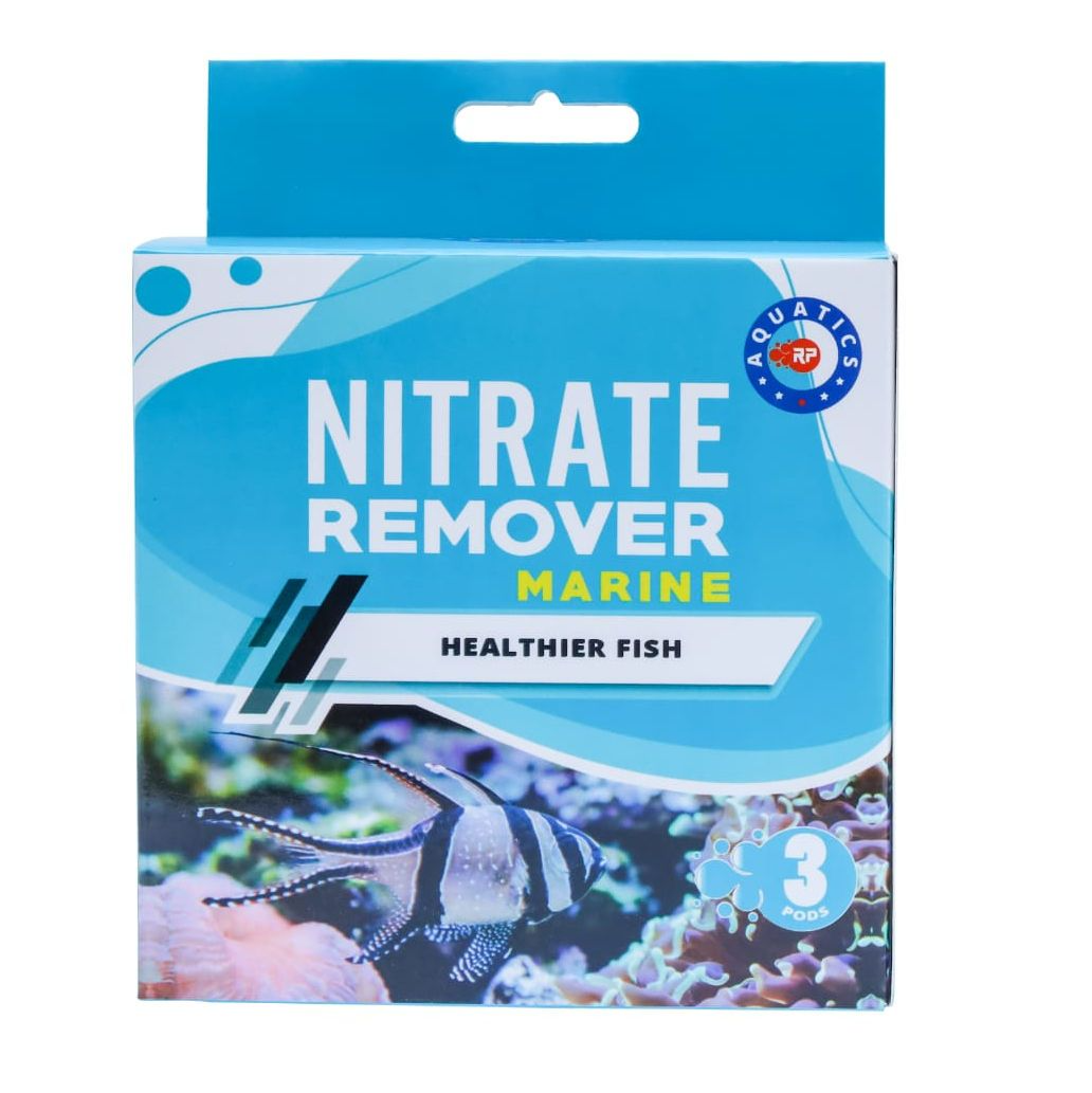 RP Nitrate Remover Marine (3 Pack) – Premium Ion-Exchange Resin Pods for Aquariums
