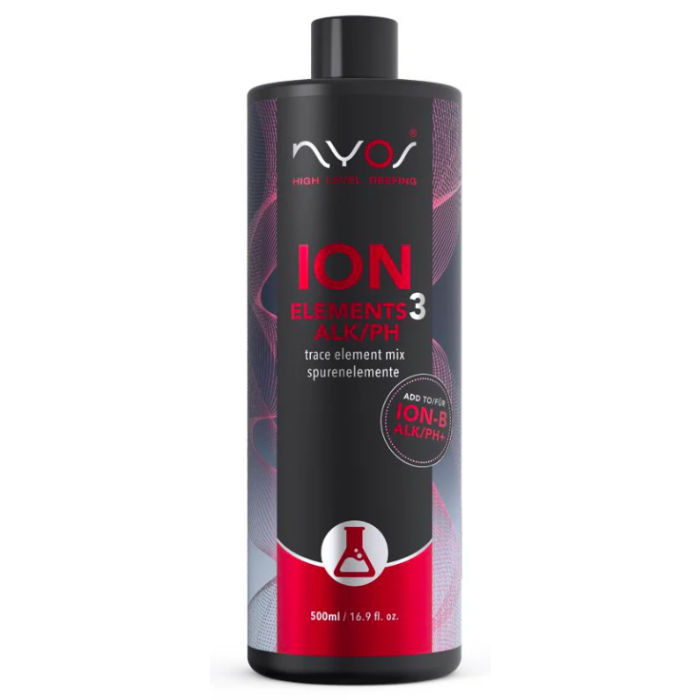 Nyos Ion Elements 3 Alk/pH 250ml | Trace Elements for Healthy Reef Aquariums