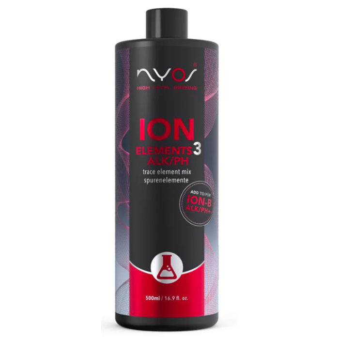 Nyos Ion Elements 3 Alk/pH 500ml | Trace Elements for Reef Aquarium Balance