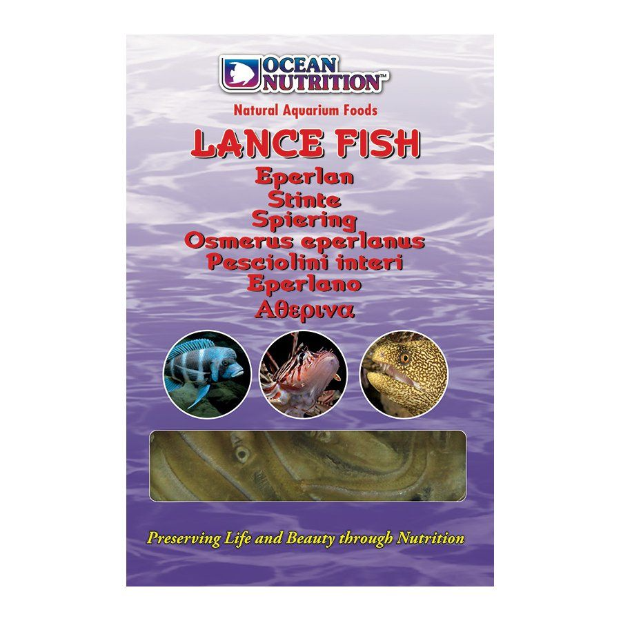 Ocean Nutrition Frozen Lance Fish - Natural Food for Carnivorous Fish