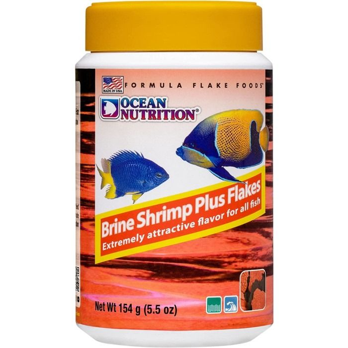 Ocean Nutrition Brine Shrimp Plus Flake 156g - High-Protein Food for Tropical Fish