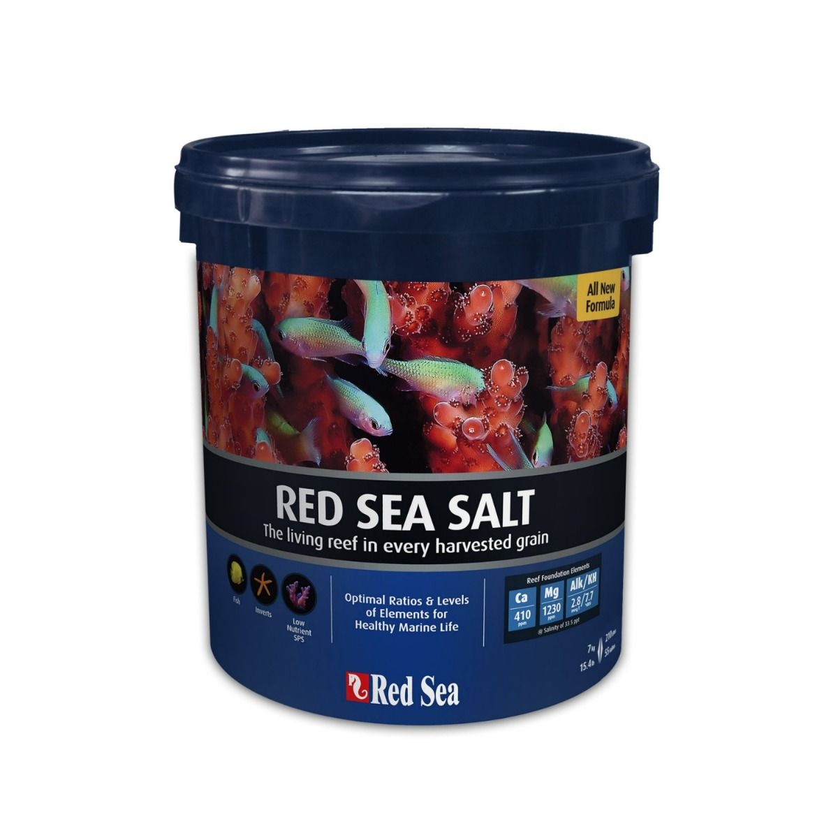 Red Sea Salt 7kg — Premium Reef Salt for 210L Tanks