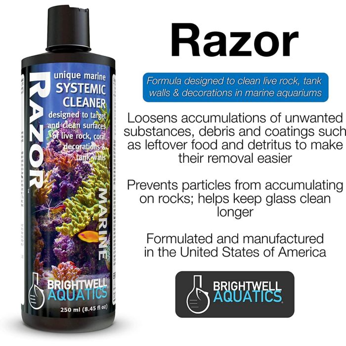 Brightwell Aquatics Razor Marine System Cleaner – 250ml