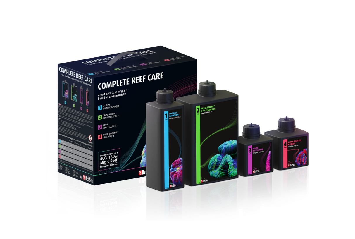 Red Sea 4-Part Complete Reef Care (300L) — Coral Growth & Color System