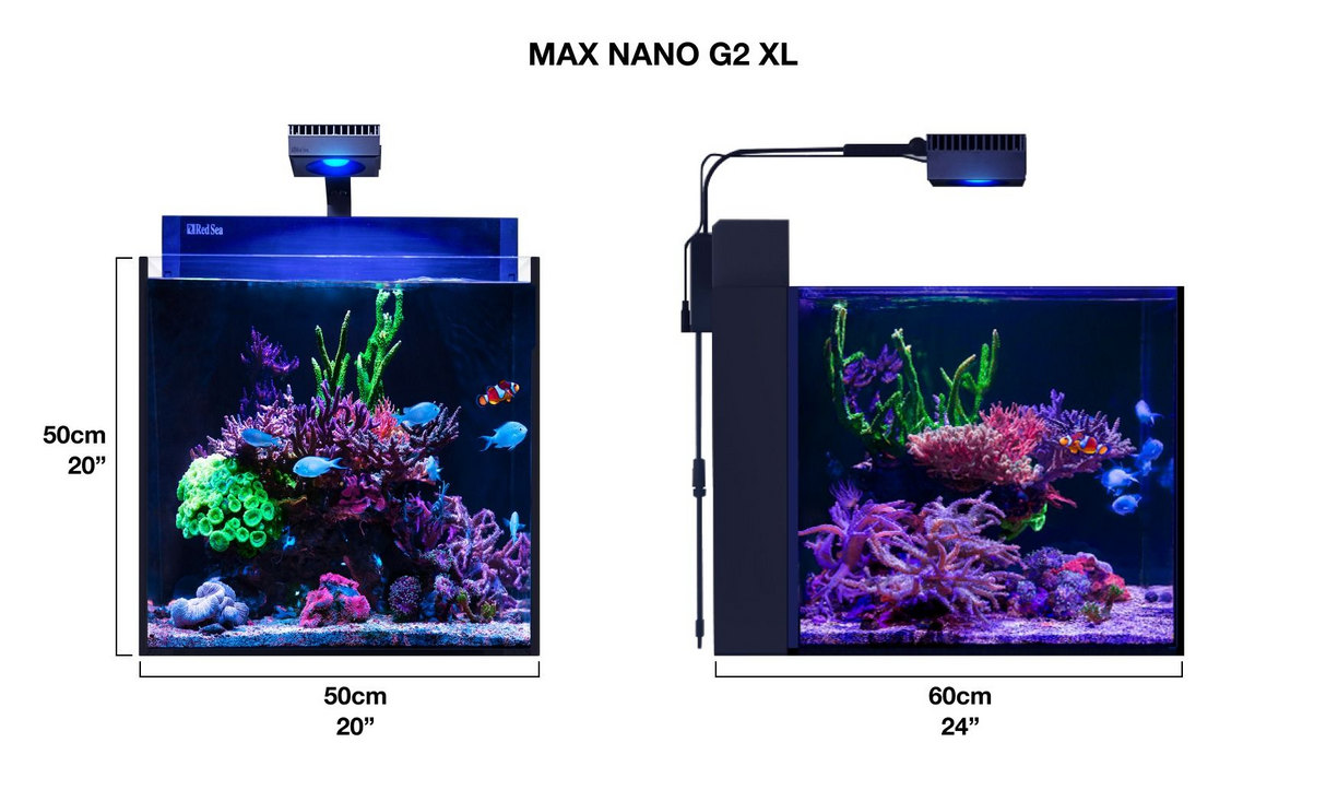 Red Sea Max Nano G2 XL 125L Reef System – Complete Plug & Play Nano Reef Aquarium