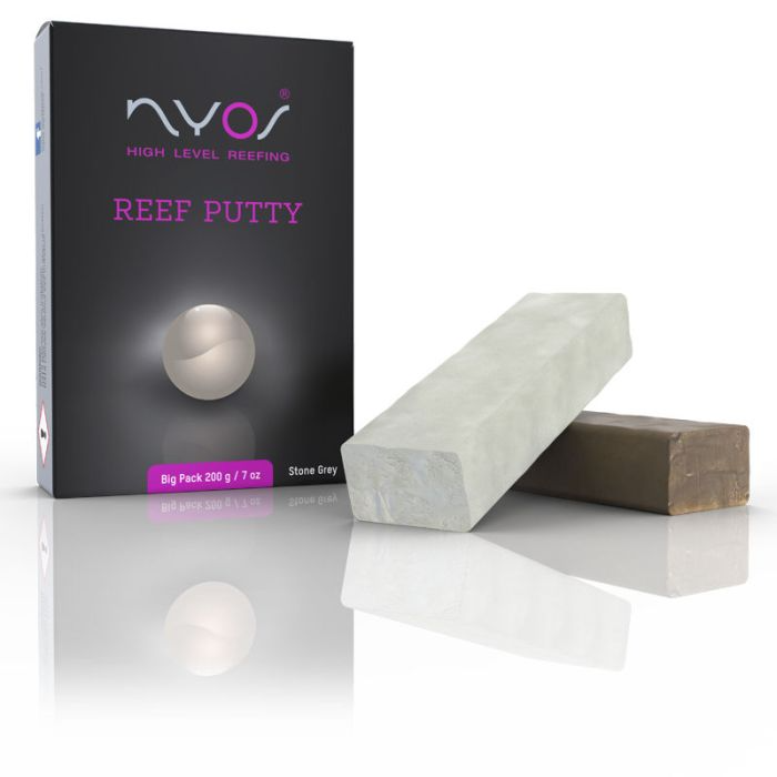 Nyos Reef Putty 200g | Two-Component Epoxy Glue for Aquariums (Stone Grey)